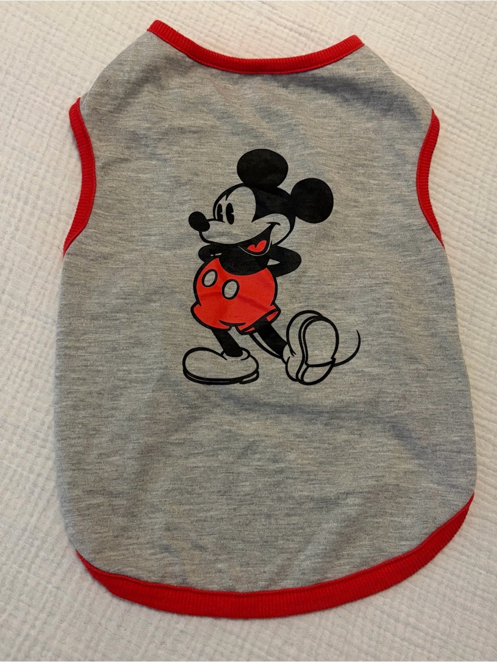 Disney Mickey Mouse Chewy Grey Tshirt Sz Small Medium